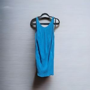 Sykes London Teal Silk Sheath Dress